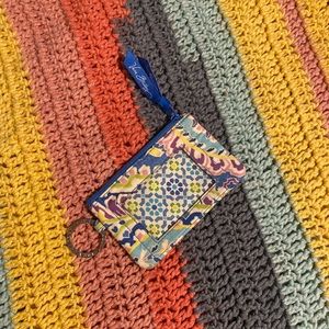 Vera Bradley Capri Blue Zip ID Case